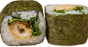Futomaki Camarão Tempura e Rúcula